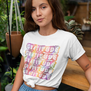 Dankbaarheid Kleurrijk T-shirt