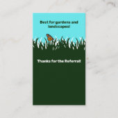 🦋Dankbaarheid Lawn Butterfly Referral Bedankt Visitekaartje (Voorkant)