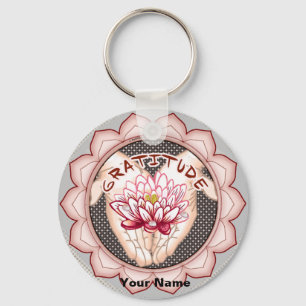 Dankbaarheid Lotus sleutelhanger