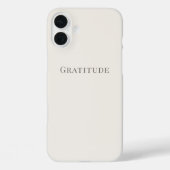 Dankbaarheid – Minimale typografie  Case-Mate iPhone Case (Achterkant)
