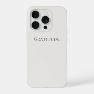 Dankbaarheid – Minimale typografie (Slim Fit of To iPhone 15 Pro Case
