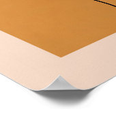 "Dankbaarheid" Minimalistische Gezichtslijn Kunst  Poster (Hoek)