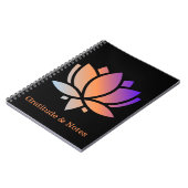 Dankbaarheid & Notities Waterlelie Notitieboek (Linkerzijde)