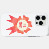 Dankbaarheid Nummer Een Moeder winnaar award lint Case-Mate iPhone Case (Achterkant (horizontaal))