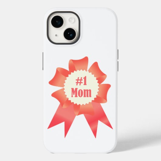 Dankbaarheid Nummer Een Moeder winnaar award lint Case-Mate iPhone Case (Achterkant)