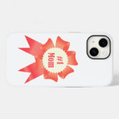 Dankbaarheid Nummer Een Moeder winnaar award lint Case-Mate iPhone Case (Achterkant (horizontaal))
