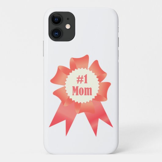 Dankbaarheid Nummer Een Moeder winnaar award lint Case-Mate iPhone Case (Achterkant)