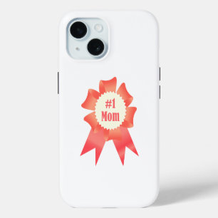 Dankbaarheid Nummer Een Moeder winnaar award lint iPhone 15 Case