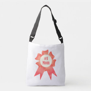 Dankbaarheid Nummer Een Moeder winnaar award lint Crossbody Tas
