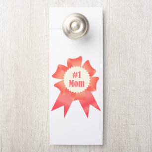 Dankbaarheid Nummer Een Moeder winnaar award lint Deurhanger