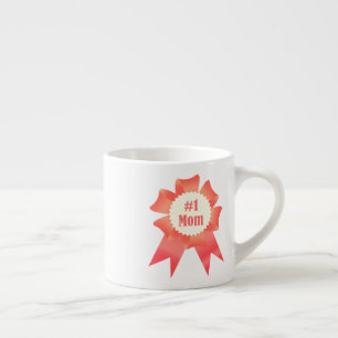 Dankbaarheid Nummer Een Moeder winnaar award lint Espresso Kop