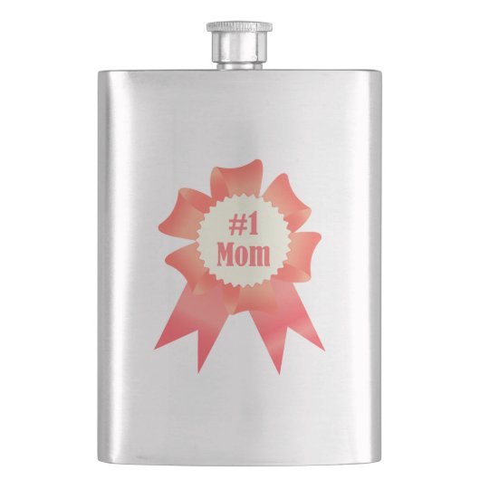 Dankbaarheid Nummer Een Moeder winnaar award lint Flacon (Voorkant)