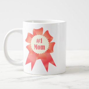 Dankbaarheid Nummer Een Moeder winnaar award lint Grote Koffiekop