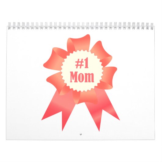 Dankbaarheid Nummer Een Moeder winnaar award lint Kalender (Hoes)
