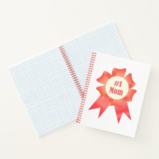 Dankbaarheid Nummer Een Moeder winnaar award lint Notitieboek (Binnen)