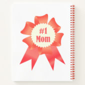 Dankbaarheid Nummer Een Moeder winnaar award lint Notitieboek (Achterkant)