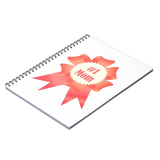 Dankbaarheid Nummer Een Moeder winnaar award lint Notitieboek (Linkerzijde)