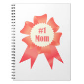 Dankbaarheid Nummer Een Moeder winnaar award lint Notitieboek (Voorkant)