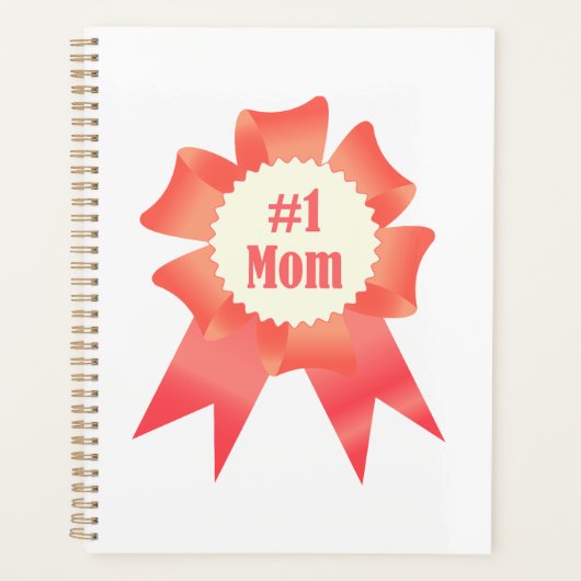 Dankbaarheid Nummer Een Moeder winnaar award lint Planner (Voorkant)