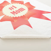 Dankbaarheid Nummer Een Moeder winnaar award lint Sherpa Deken (3/4)