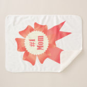 Dankbaarheid Nummer Een Moeder winnaar award lint Sherpa Deken (Voorkant (horizontaal))