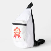 Dankbaarheid Nummer Een Moeder winnaar award lint Sling Bag (Rechterhoek)