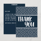 Dankbaarheid ontketend: een oprecht patroon dank u bedankkaart (Voorkant / Achterkant)