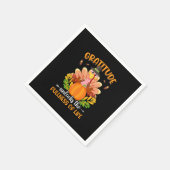 dankbaarheid ontsluit de volheid van het leven servet (Hoek)