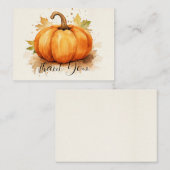 Dankbaarheid oogst pompoen Dank u Notitiekaartje (Voorkant / Achterkant)