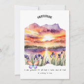 Dankbaarheid Positieve Affirmatie Kaart (Voorkant)