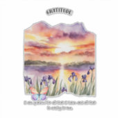 dankbaarheid positieve bevestiging sticker (Voorkant)