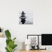 Dankbaarheid Quote Stone Balancing Poster (Thuiskantoor)