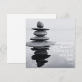Dankbaarheid Quote Stone Balancing Wenskaart (Voorkant / Achterkant)