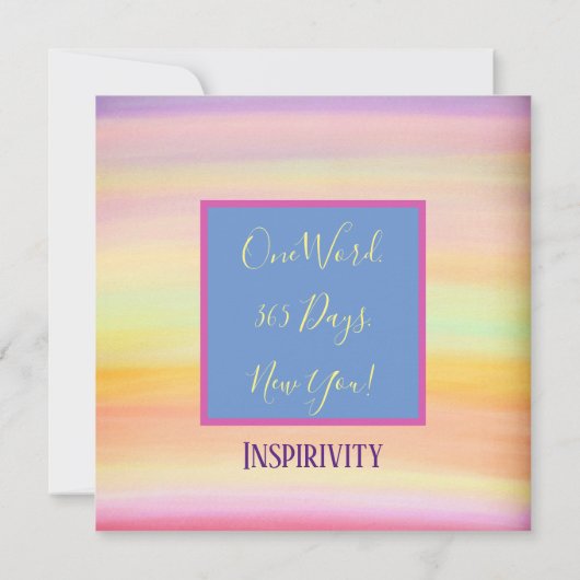 Dankbaarheid Roze aanmoediging voor iedereen Bedankkaart (Achterkant)