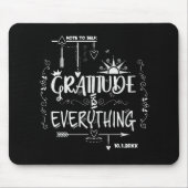 Dankbaarheid schoolbord 🖱 muismat (Voorkant)