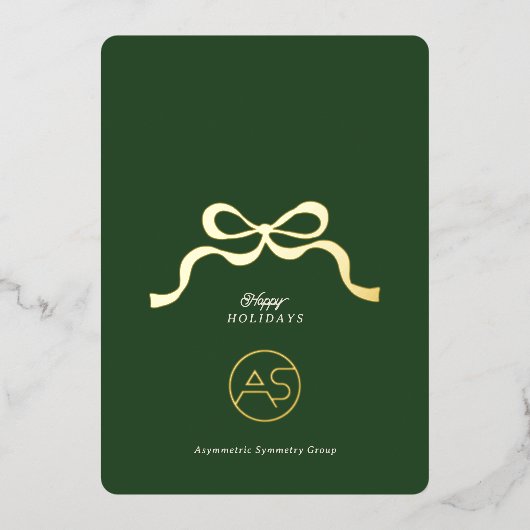 Dankbaarheid & Seizoenen | Zakelijke Groeten Bedri Folie Feestdagenkaart (Voorkant)