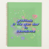 dankbaarheid staat open voor overvloed planner (Voorkant)