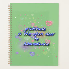 dankbaarheid staat open voor overvloed planner