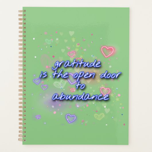 dankbaarheid staat open voor overvloed planner (Voorkant)