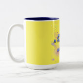 dankbaarheid staat open voor overvloed tweekleurige koffiemok (Links)