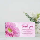 Dankbaarheid Sympathy Funeral Pink Bedankkaart (Staand voorkant)