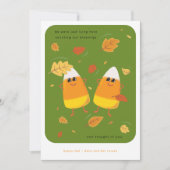 Dankbaarheid tellen | Mooie groene snoephoorntjes Feestdagenkaart (Voorkant)