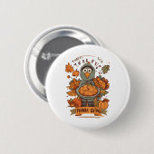 Dankbaarheid Tonen en Liefde Delen Ronde Button 5,7 Cm (Voorkant /achterkant)