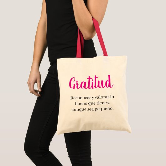 dankbaarheid tote bag (Voorkant (product))