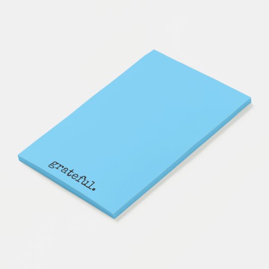 dankbaarheid typografie blauw post-it® notes (Schuin)