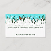 Dankbaarheid van de natuur: 🦋🌿Lawn Butterfly Bed Visitekaartje (Achterkant)