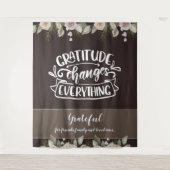 Dankbaarheid Verandert Alles Moderne Foto Achtergr Wandkleed (Voorkant)