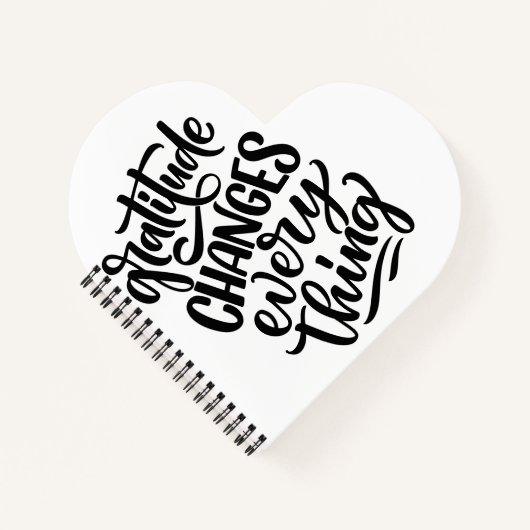 Dankbaarheid verandert alles notitieboek (Voorkant)