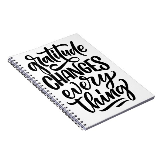 Dankbaarheid verandert alles notitieboek (Rechterzijde)