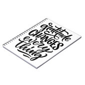 Dankbaarheid verandert alles notitieboek (Linkerzijde)